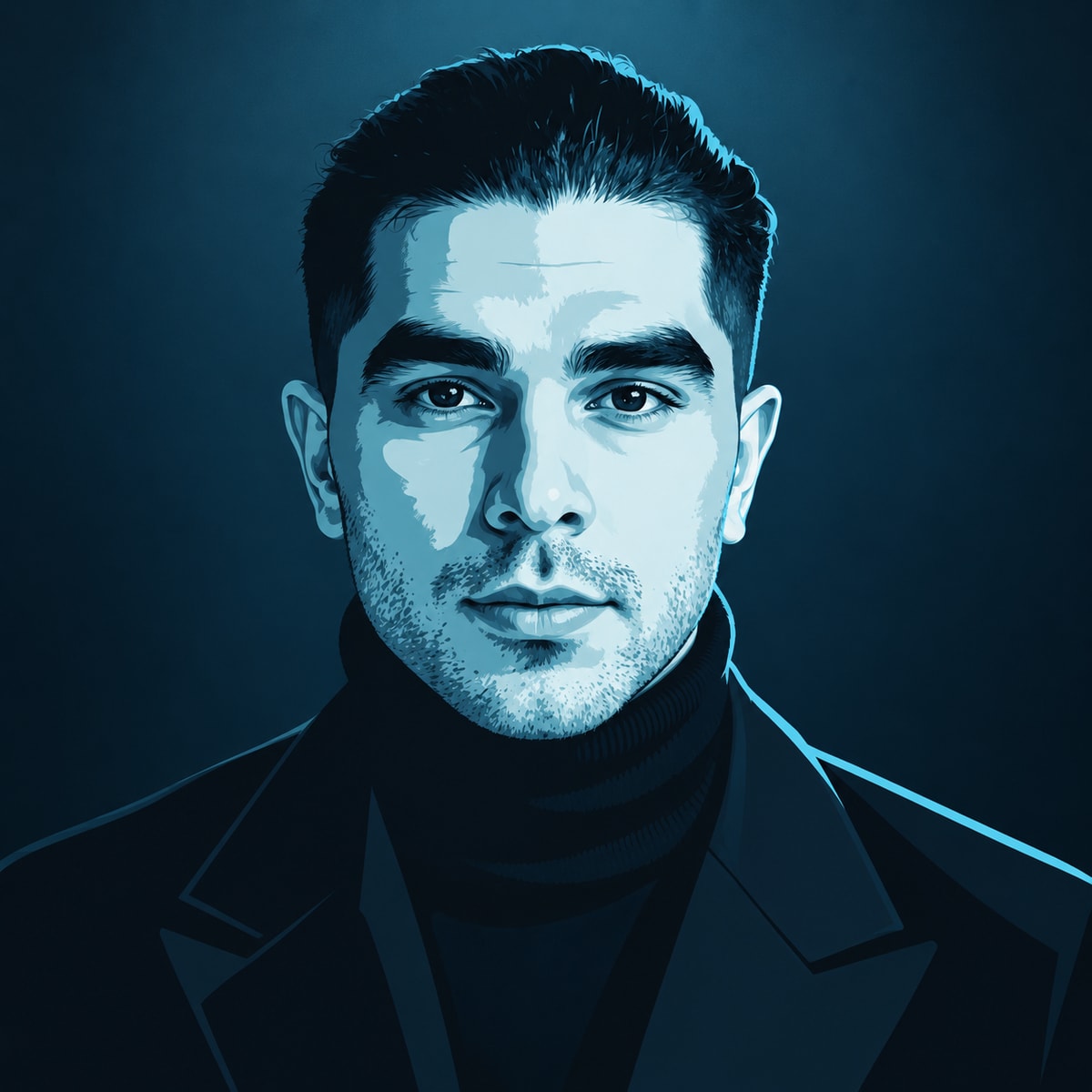 Illustrated portrait of Erfan Miahi, Research Scientist · Post-training & RL
