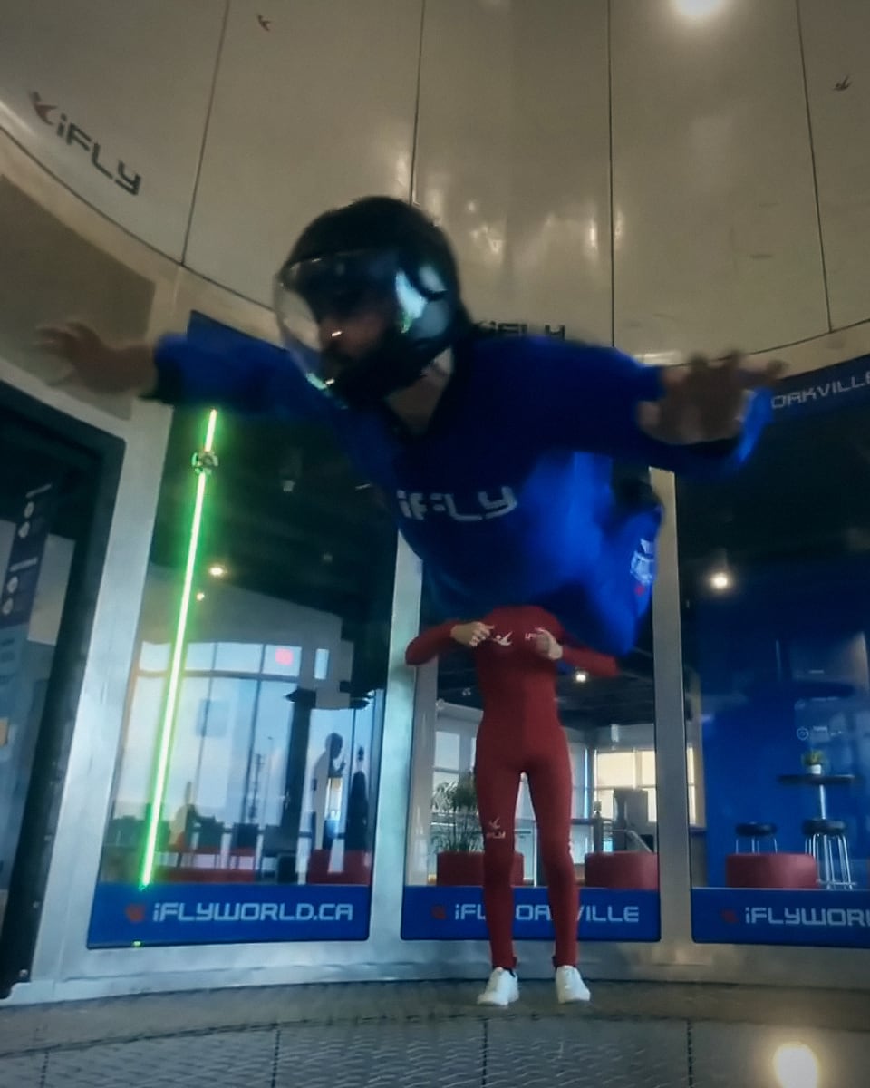 Flying at iFLY Oakville
